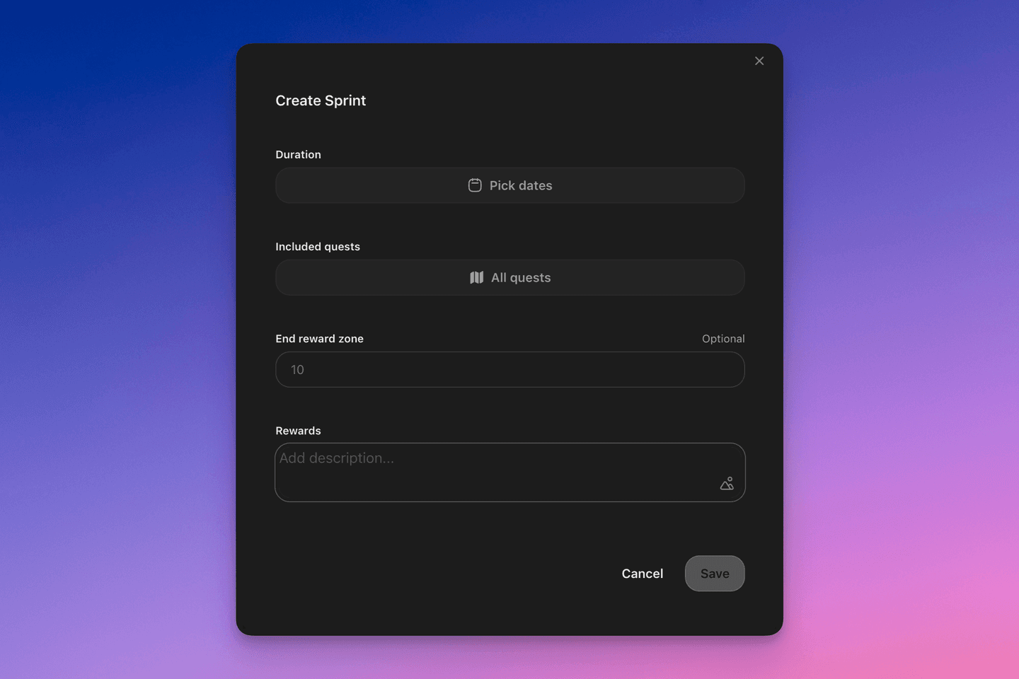 Create sprint