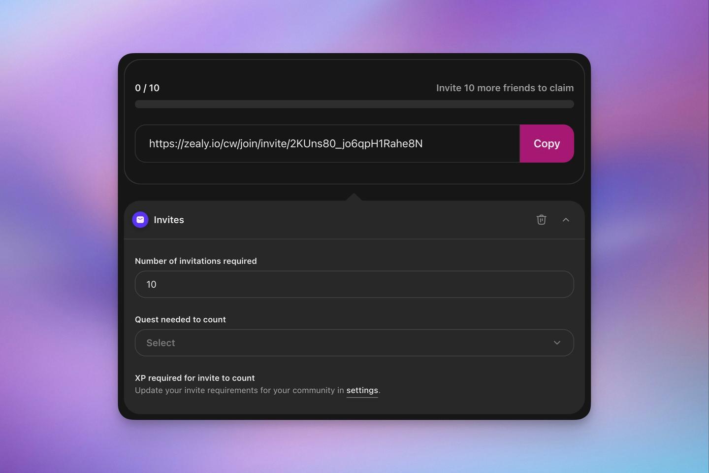 Invites